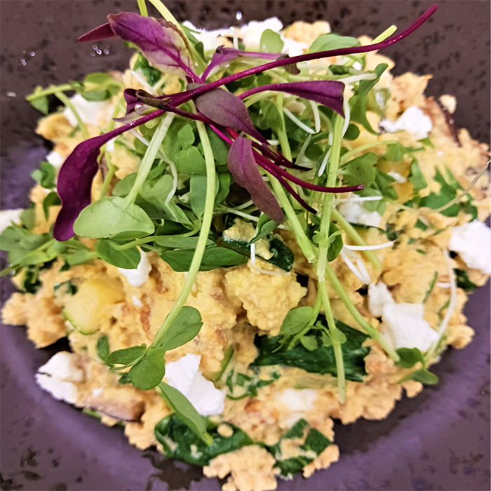 Scrambled Eggs With Shitake Mushrooms