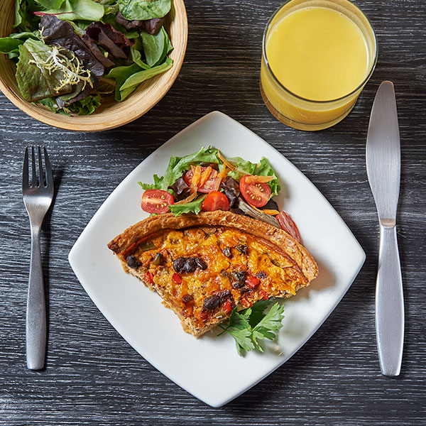 Baja Chipotle Black Bean Quiche