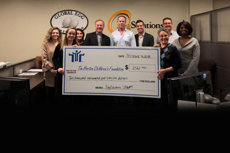 EggSolutions Fundraises for the Tim Horton’s Children’s Foundation