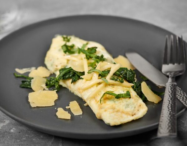 Mushroom Florentine Egg Wrap